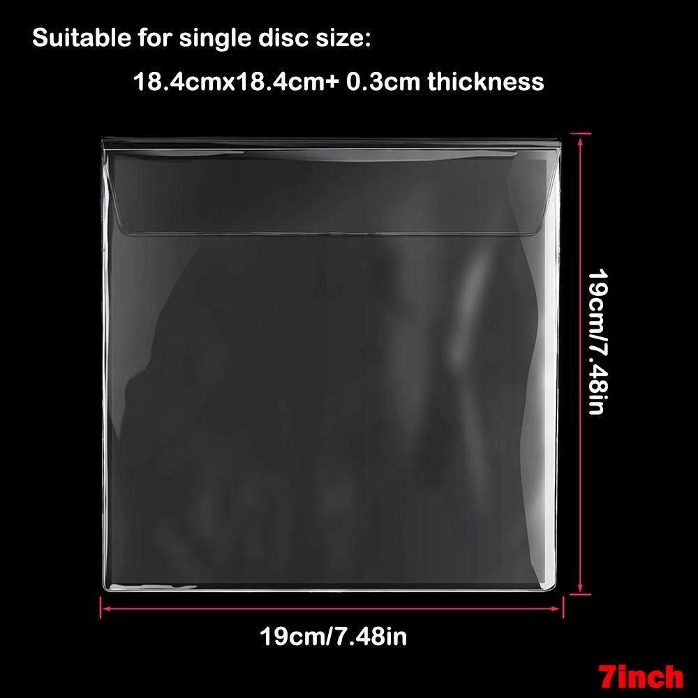 7/10/12 inch Vinyl Records Sleeve Resealable Vinyl Outer Sleeves Useful LP Record Cover Record