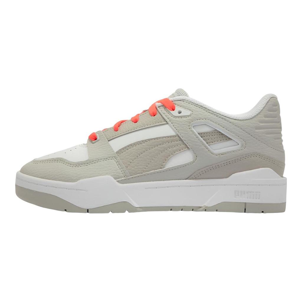 Puma Slipstream Runway Grau Violett Damen Sneaker Weiß Sonnenuntergangsglühen 386745-03