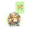 Teacher's Day 3D Pop-up Butterfly Card with Fresh Flowers for Girlfriend