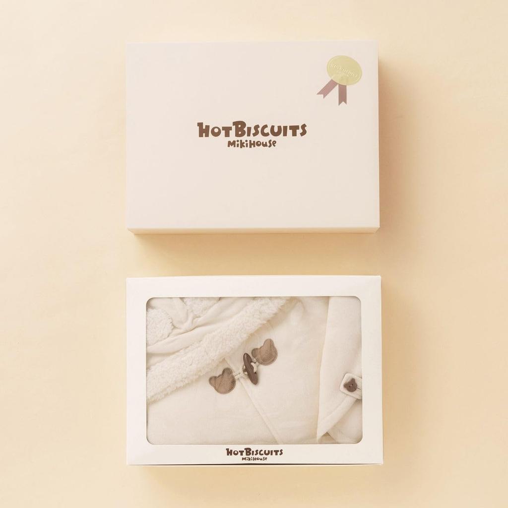 HOUSE Hot Cloak Set Baby Baby Ivory Free [MIKI Biscuits] [BOX Included] Boys, Girls, Babies, Children's Clothing, Shower, Gift, (70-90cm) 74-9988-498