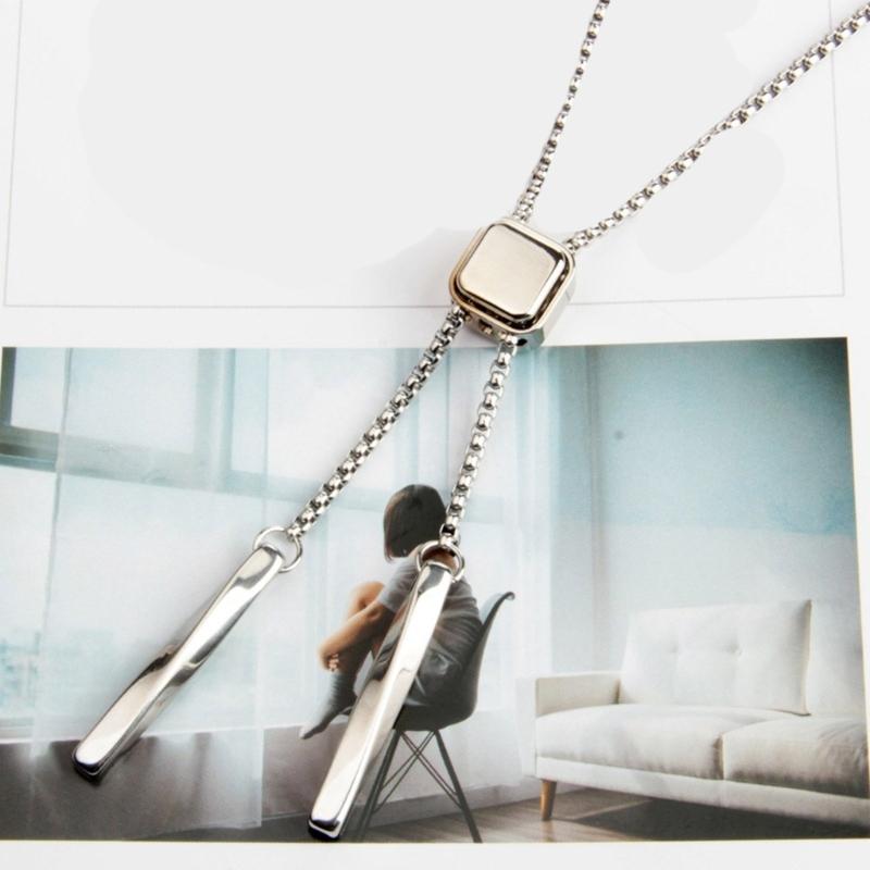 Bolo Tie for Male Western Cowboy Necktie with Small Cube Pendant Decorative