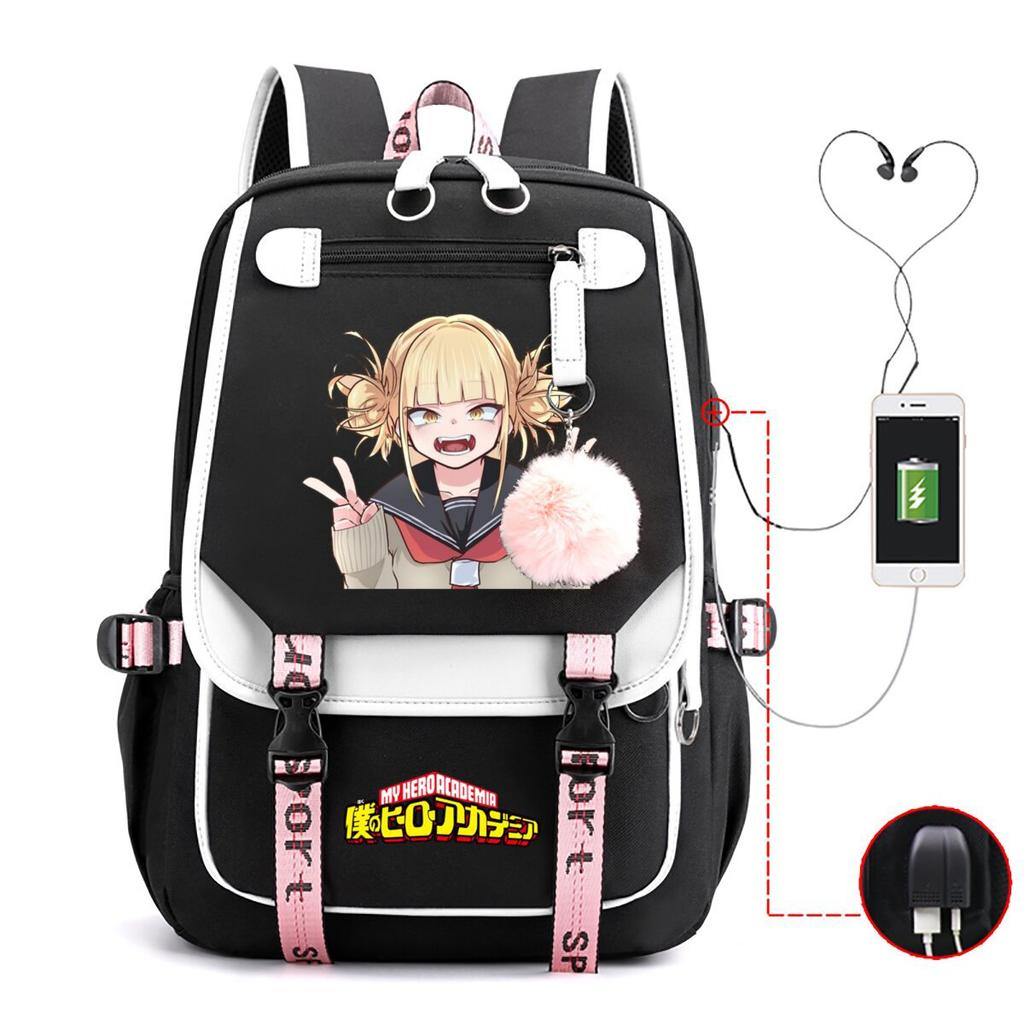 My Hero Academy Has the Same Peripheral Backpack, Animation Two-dimensional Printing, Primary and Secondary School Schoolbag.