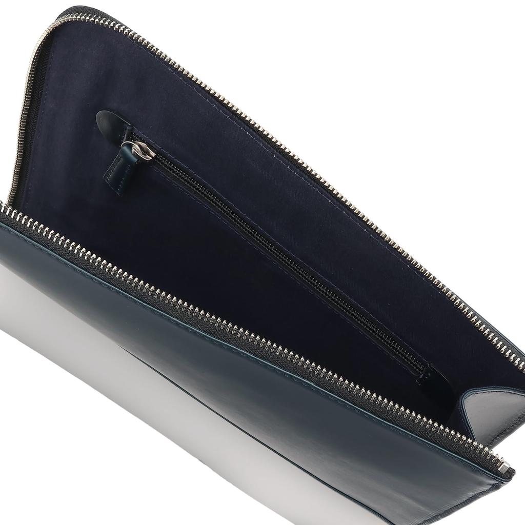 Clutch Bag Genuine Leather Braval Second Bag New Navy [Macintosh Philosophy] Men's Bag-in-bag