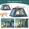 Automatic Quick Open Tent with Canopy Portable Outdoor Rain/Sun Proof Tent for Family Travel Self-drive Camping 3-4/4-6 People