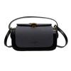 Chic Solid Color Shoulder Bag Box Shape Large Capacity Flap Handbag Leather Shoulder Satchels Women Evening Box Shape