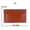 A6 A4 Leather File Folder Data Package Document Bag Card Holder Fashion Briefcase Contract Bill File Bag School Office Supplies