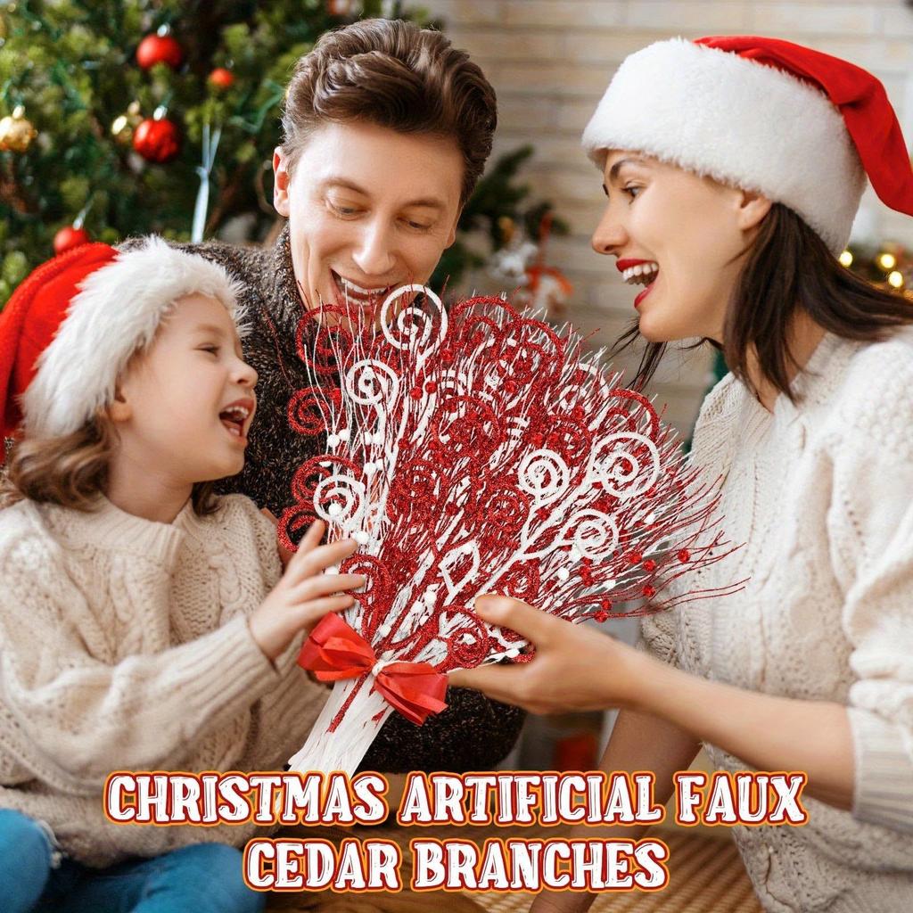 15Pcs Artificial Berry Bouquet Christmas Decoration Christmas Tree Pendant for Home Decor Party New Year Ornament Accessories