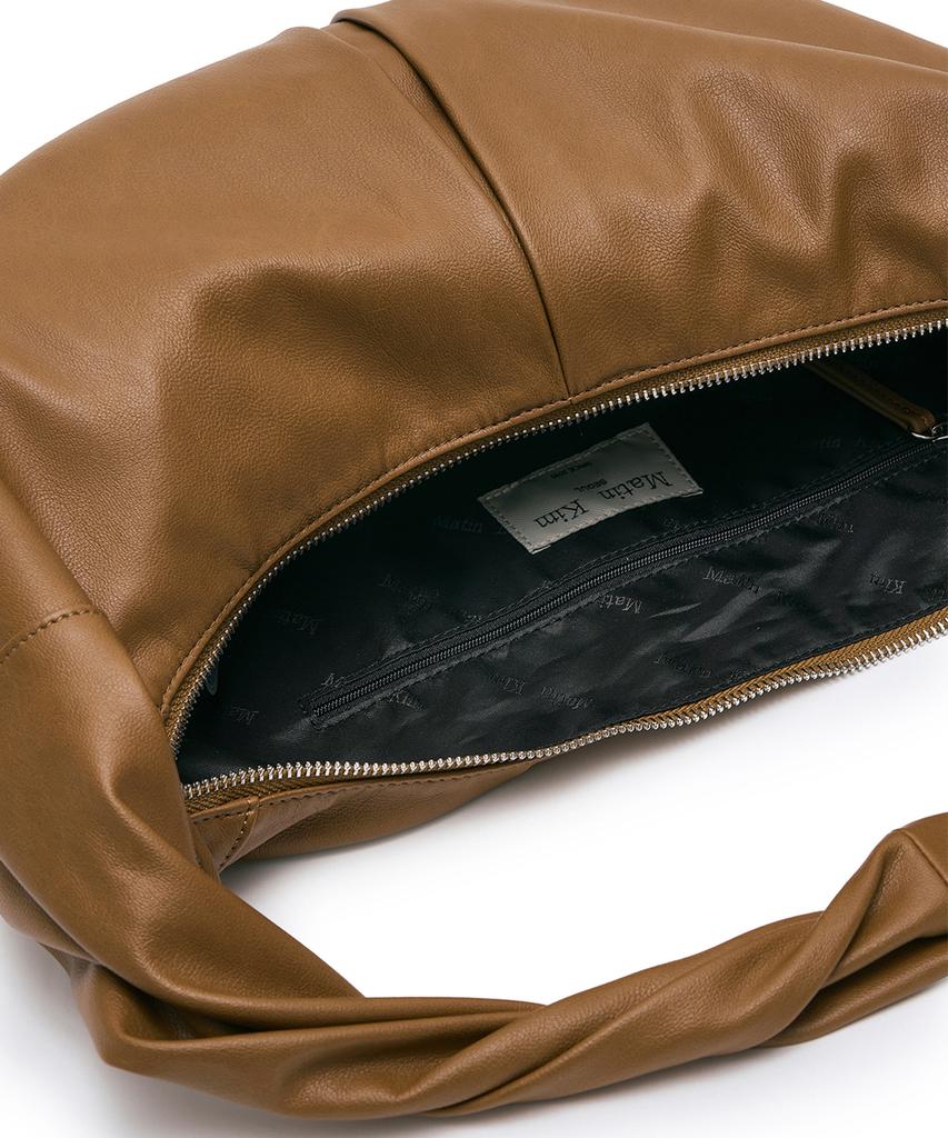Matin Kim Twist Handle Small Hobo Bag In Brown