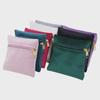 Velvet Zipper Jewelry & Ring Storage Bag with Hidden Buckle