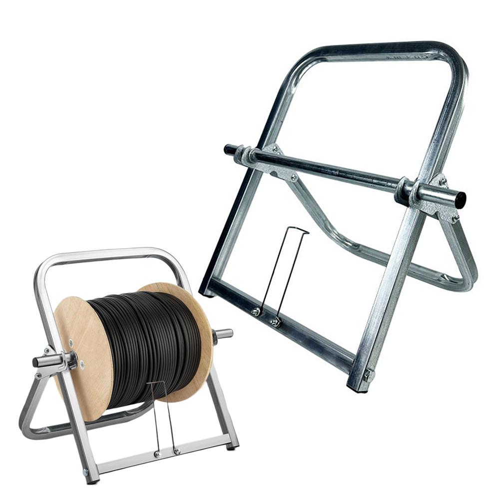 Single Axle Dispenser Wire Spool Holder Robust Steel Construction Versatile Material Holder Wire Rack Perfect For Workshops
