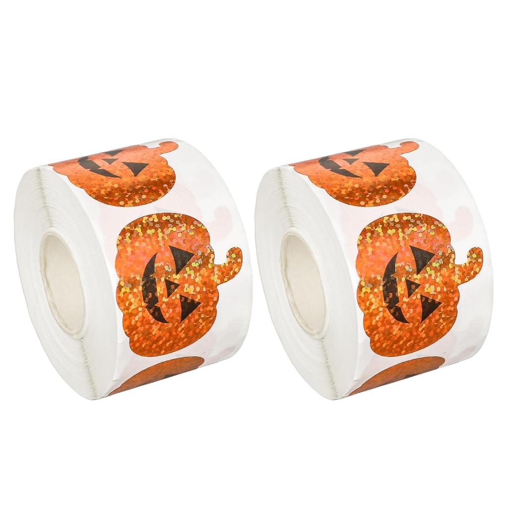 Waterproof Lasers Ghosts Stickers For Water Bottles Multifunctional Round Labels 500 Count Stickers For Halloween Party
