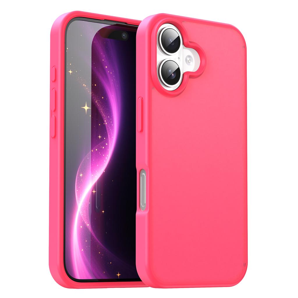 For iPhone 16 Plus Case Skin Touch Matte Anti Drop TPU PC Phone Back Cover