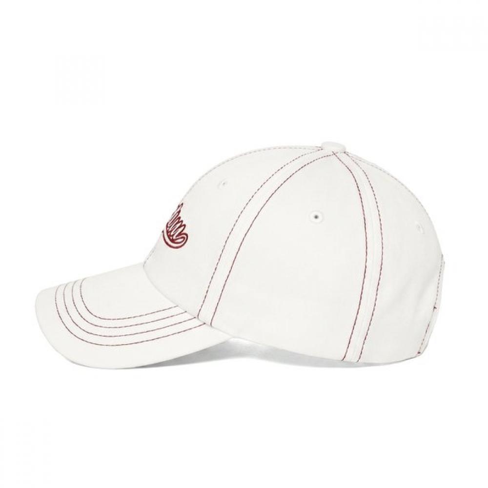 VERUTUM Wave Logo Stitch Bio Cap White Hw Bc214b