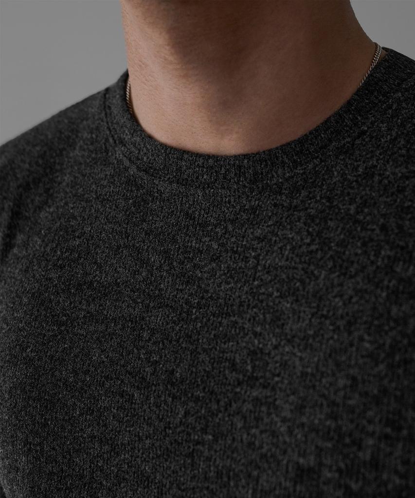 Baulopeulodeogteu Hairy Muscle Round Long Sleeve Knit Tee [Charcoal]