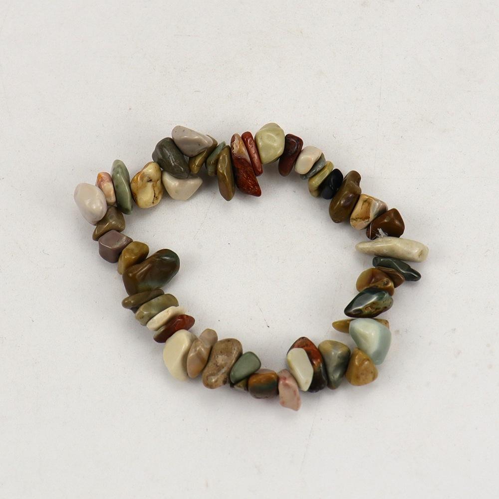 Handmade Beads, Natural Crystal Gravel Bracelet Bracelet B54