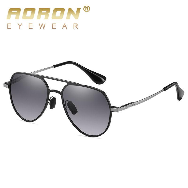 aoron Metal Frame Photochromic Polarized Sunglasses for Men Women Fashion Sports Driving Fishing Glasses UV400