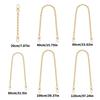 Chaîne de Portefeuille Sac à Main Chaînes Plates avec Boucles Métalliques Chaîne de Sangle pour Sac Bandoulière pour Sac à Main Portefeuille DIY Sac à Main Sac à Bandoulière Pochette