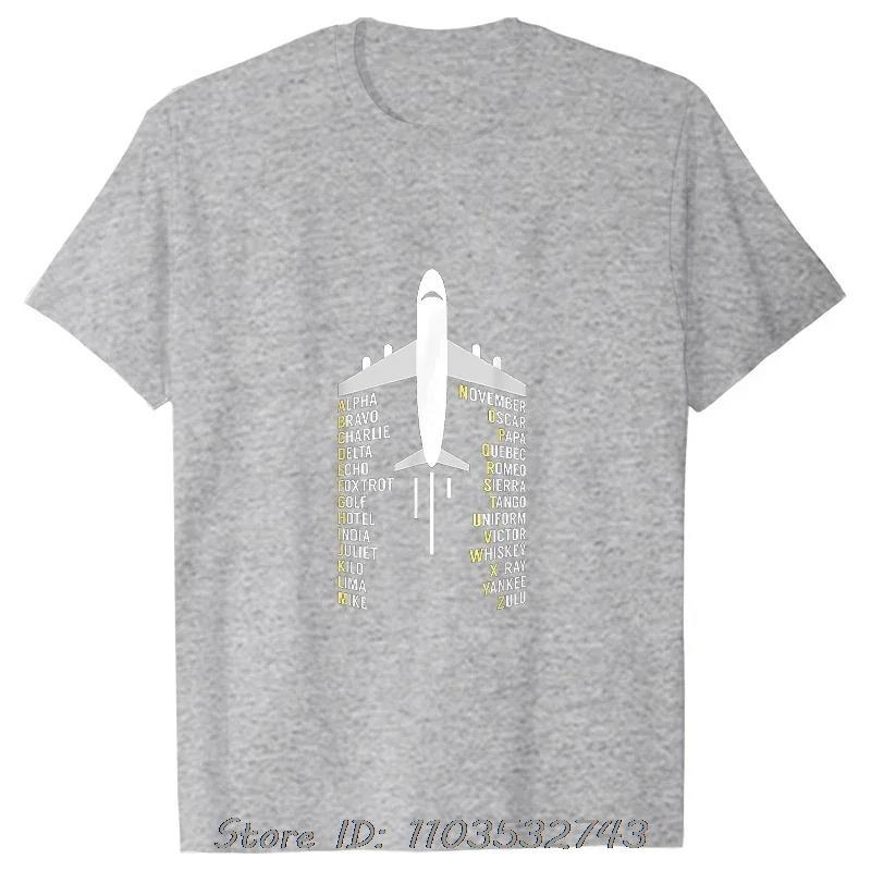 

Фонетический алфавит Авиационный Пилот Самолет Футболка Смешная Летняя Мужская Одежда Хлопковая Футболка Пилот Camiseta Фитнес Футболка Топы 3XL