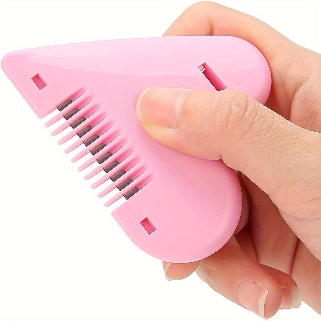 1pc Pink Pubic Hair Cutter For Women Prepared, Portable Private Privacy Shaping Tool For Women, Comb Knife Designed For Women