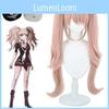 Perucă Cosplay Uimitoare Junko Enoshima din Danganronpa cu Clipsuri Drăguțe cu Ursuleț și Iepuraș
