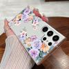 Ultra-Schlanke Florale Hülle Für Samsung Galaxy S25 Ultra S24 S23 S22 Plus S21 S20 FE A15 A16 A34 A35 A54 A55 5G Klare PC-Hartschalenabdeckung