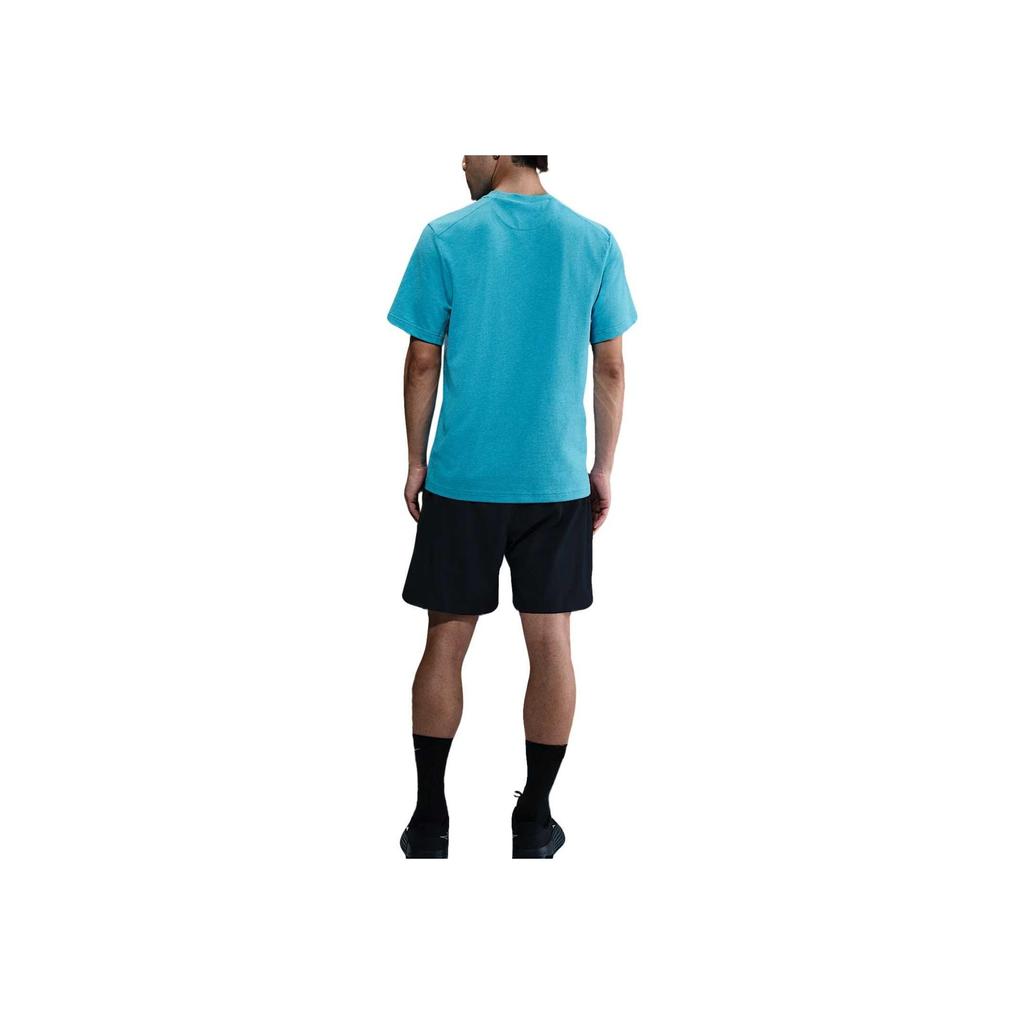 Nike Dry Fit Comfortable Fashionable Soft Versatile Solid Color Short Sleeve T-Shirt Men Tops Blue DV9832-345