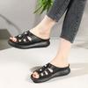 Fashion Woman Slippers Outside Hollow Sandals Vip Casual Top Designs Cheap Liquidation Shoes for Women Non Slip Chic and Elegant Slides