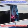 Cyberpunk Girl Car Stickers Waterproof DIY Auto B-pillar Protective Decor Cover Scratches Universal Vehicle Decals Accessories