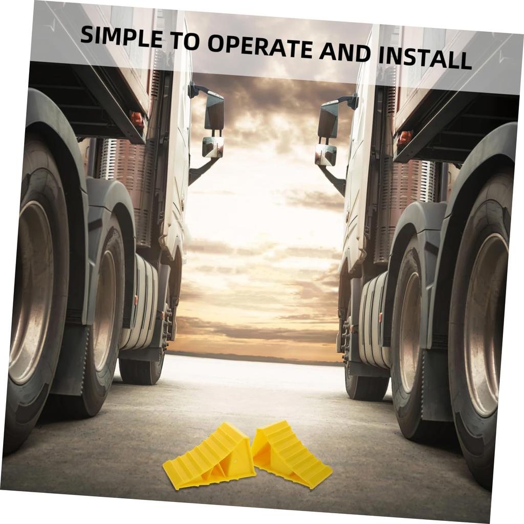 INOOMP 1 Pair Car Tire Stopper Garage Car Stopper Garage Floor Tire Stop Garage