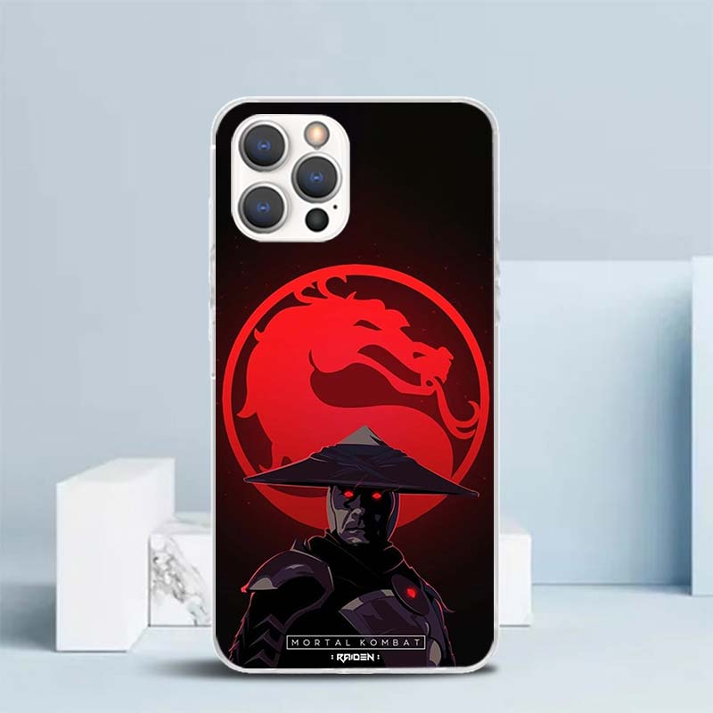 Scorpion Zero Sub Mortal Kombat Soft Cover for iPhone 16 17 Air 15 14 Pro Max 16E Phone Case 13 Mini 12 11 7 SE 8 Print Pattern