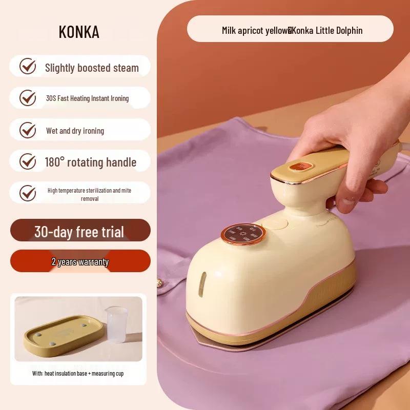 Konka Little Dolphin 2026 Handheld Garment Steamer for Home & Dormitory Use