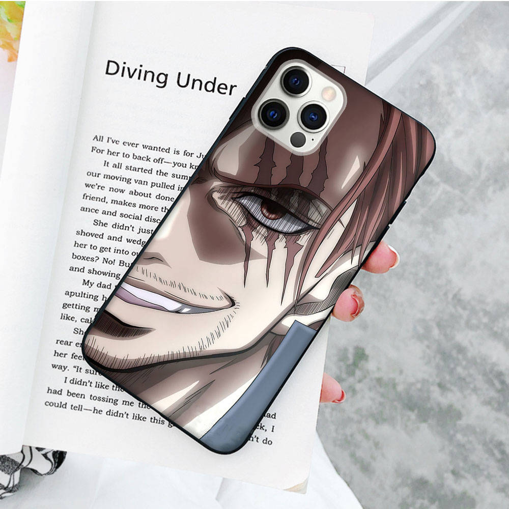 JW59 One Piece Anime Black Soft Case for Samsung Note 20 Lite S24 Ultra S23 A03 A05 A06 A11 A71 A15 A16 A13 A24 A25 A33 A52 A53 A50 M55 M35 Plus