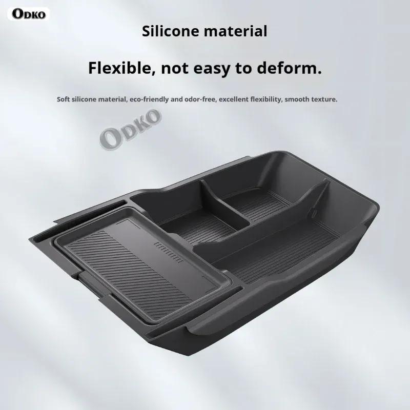 Silicone Storage Box 2025 FOR Geely Preface Center Console Modification Anti-slip Pad Accessories Organizer Decoration