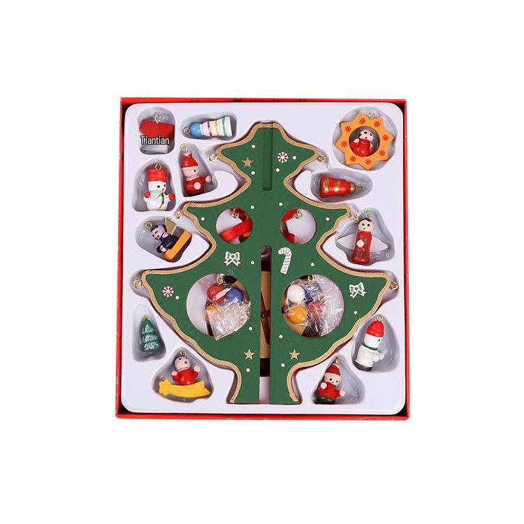 DIY Wooden Christmas Tree 24-Day Countdown Box: Children s Christmas Gift & Desktop Ornament