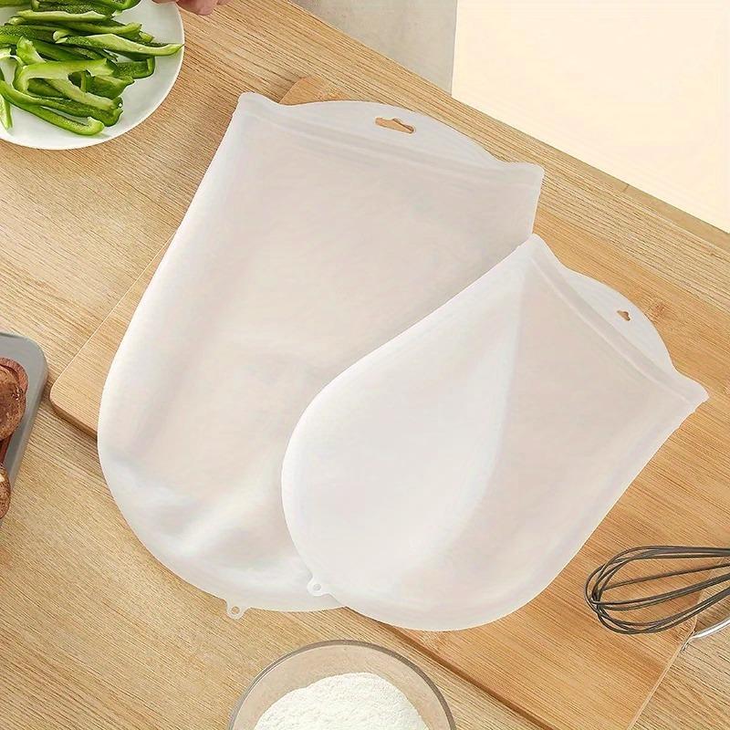 2PCS Silicone kneading bag, dough mixing bag for bread, pastries, and pizza dough, baking tool.