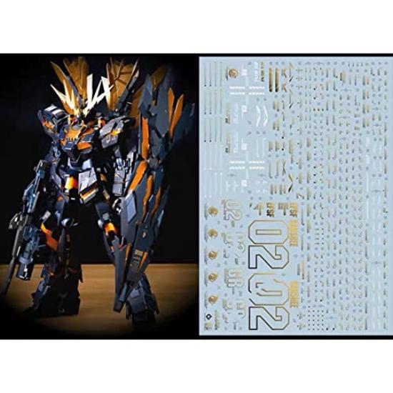 

PG Unicorn Gundam Unit 2 Banshee Металлическая декаль для переноса водой