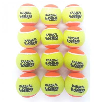 Karakal Lobo Tennisbälle mit niedriger Kompression (Packung mit 12)