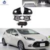 1 Pair Fog Lights LED Fog Light Headlight Led Fog Lamp Cover Grille Bezel Frame For Toyota AQUA Aqua 2021 2022 2023