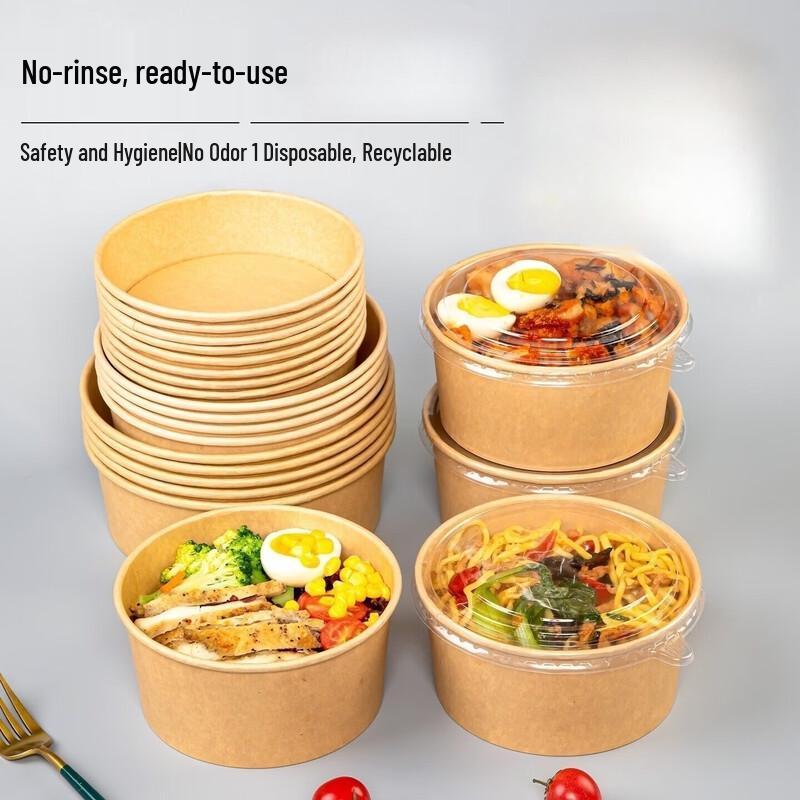 Handun Disposable Kraft Paper Bowls