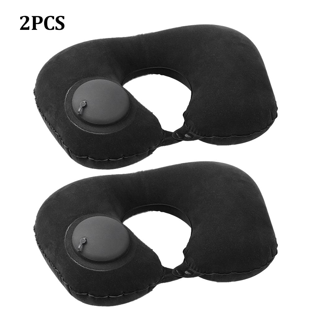 2pcs Inflatable Neck Pillow for Traveling Blow Up Neck Pillows for Air Travel Travel Pillows Inflatable U-shaped Pillow