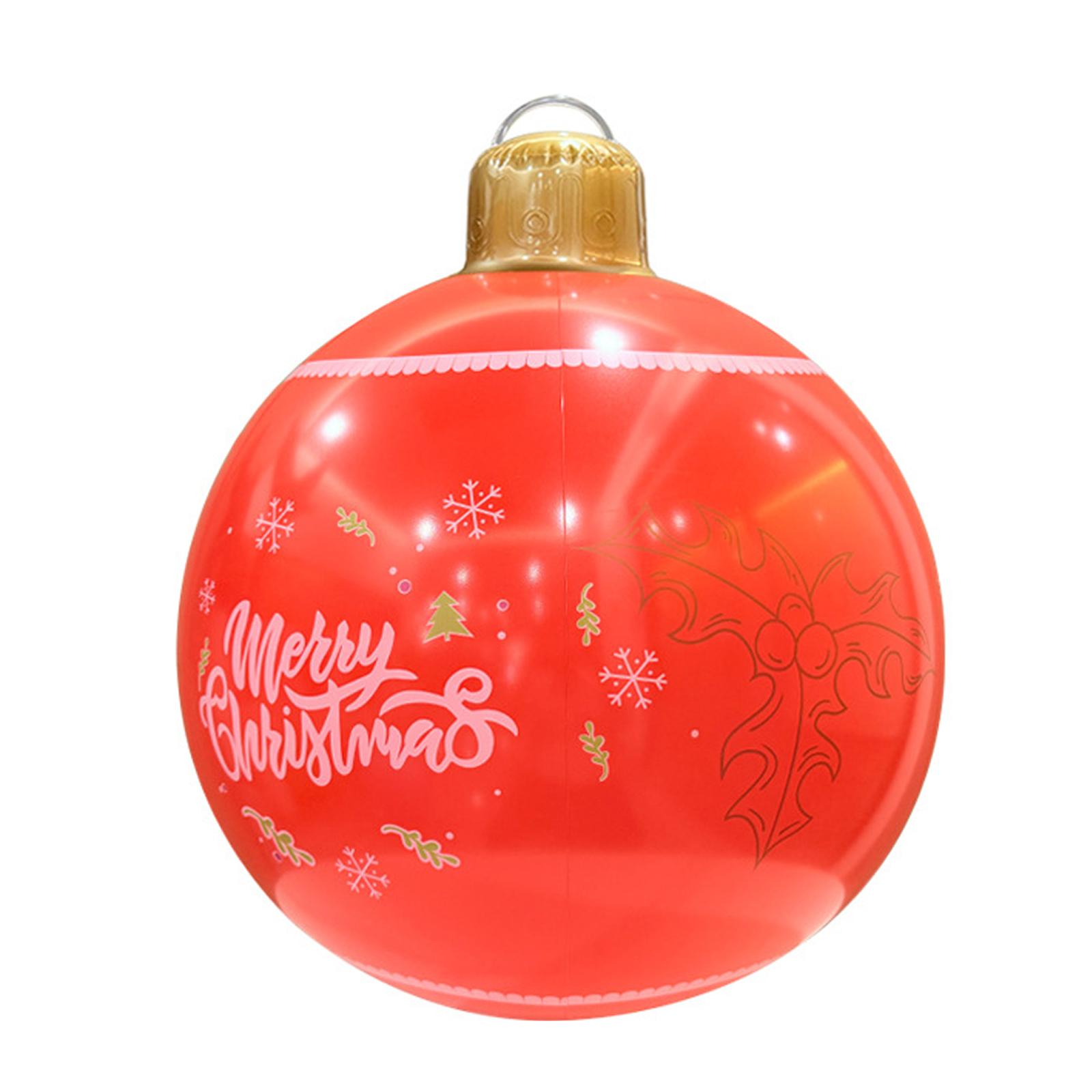 

Inflatable Christmas Ball Weather Resistant Lantern Ball Holiday Ornament for Outdoor Indoor Holiday Yard Lawn Porch Decor 48cm