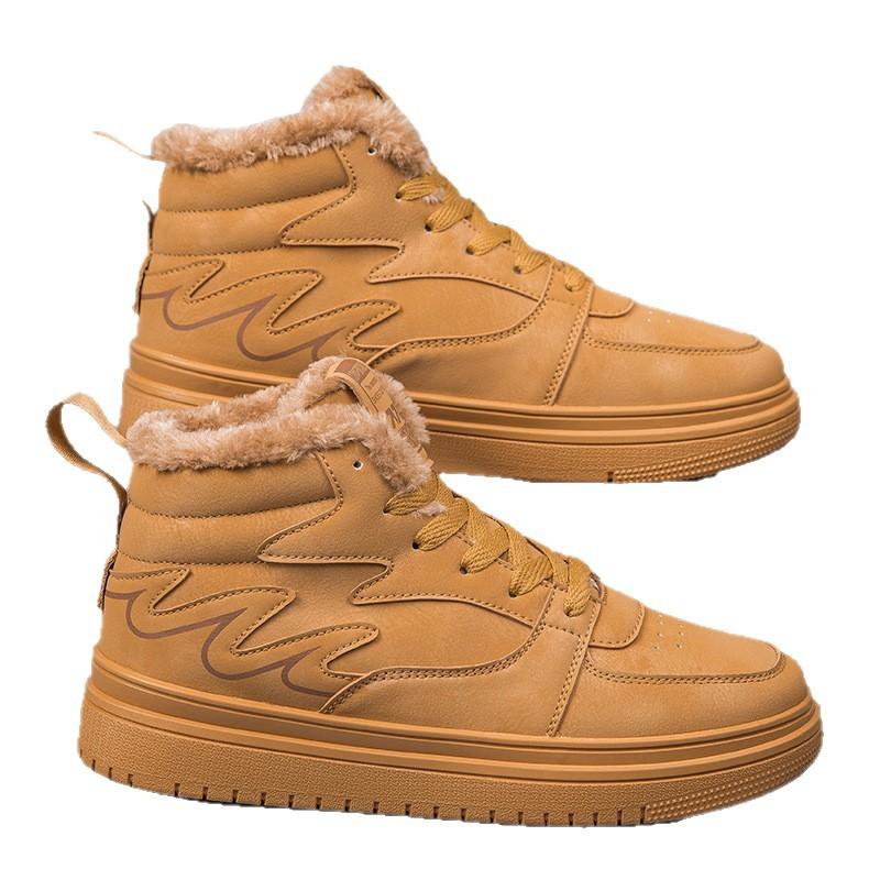High-Top Sports Board Schuhe Retro Plateau Britischer Stil Herbst und Winter Neu Outdoor Freizeit Baumwollschuhe