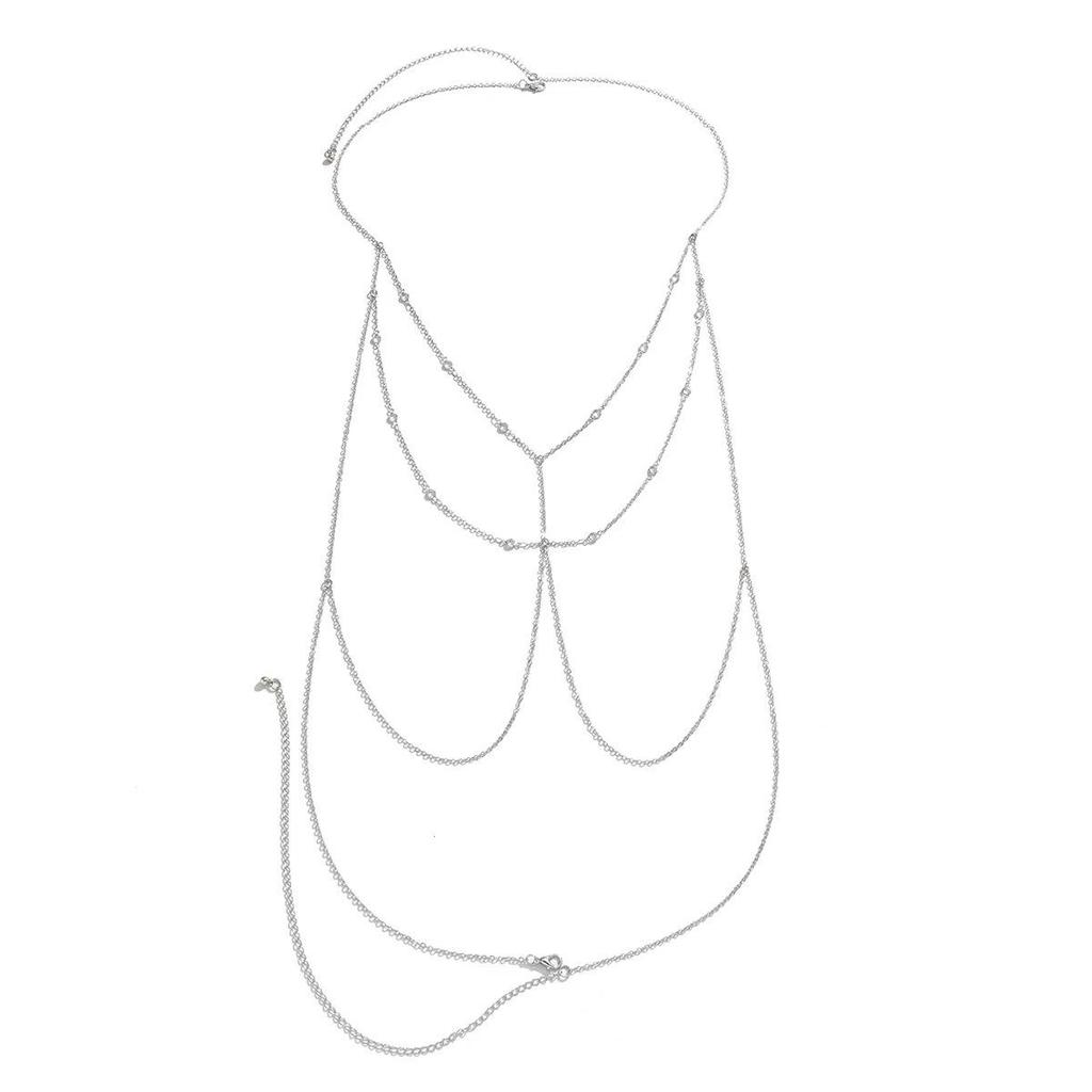 European & American Cross-Border Double-Sided Tassel Body Chain for Bikini