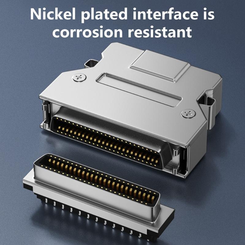 Multiple Style SCSI Female Connectors for Wiring with Copper Contacts Plug and Play Metal Housing SCSI Cable Adapter