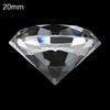 20-70mm Großer Klarer Kristall Diamant Großes Glas Haus Briefbeschwerer Ornamente Dekoration Weihnachten Hochzeit Party Romantisches Handwerk Geschenk