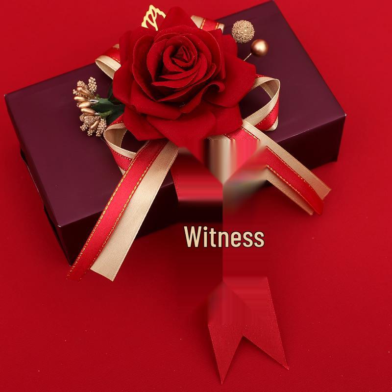 Corsage Wedding Set: Family, Groomsmen & Bridesmaids Boutonnieres for Welcoming Parents.