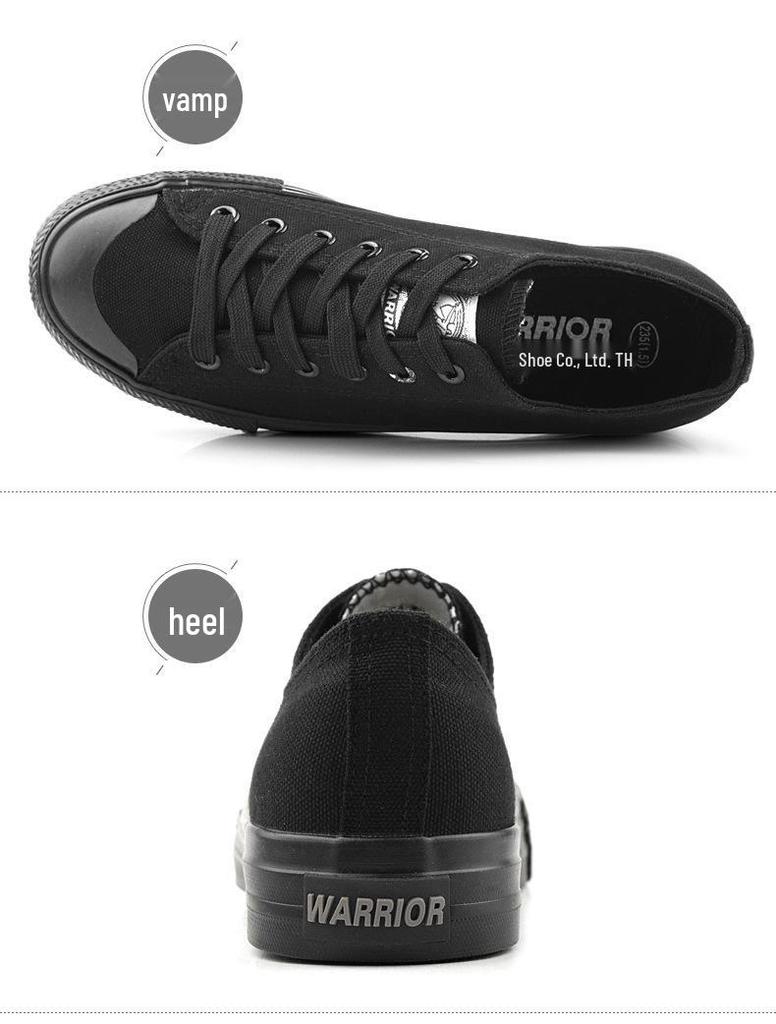 Unisex Black Canvas Sneakers: Versatile, Smiley Design, Casual Flats for Men & Women