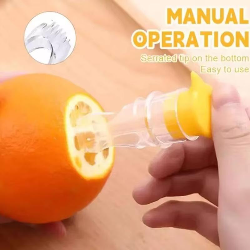 Portable Lemon Squeezer Plastic Resuable Lightweight Juices Reamer Washable Manual Juices Reamer Built in Filter Fruit Tool