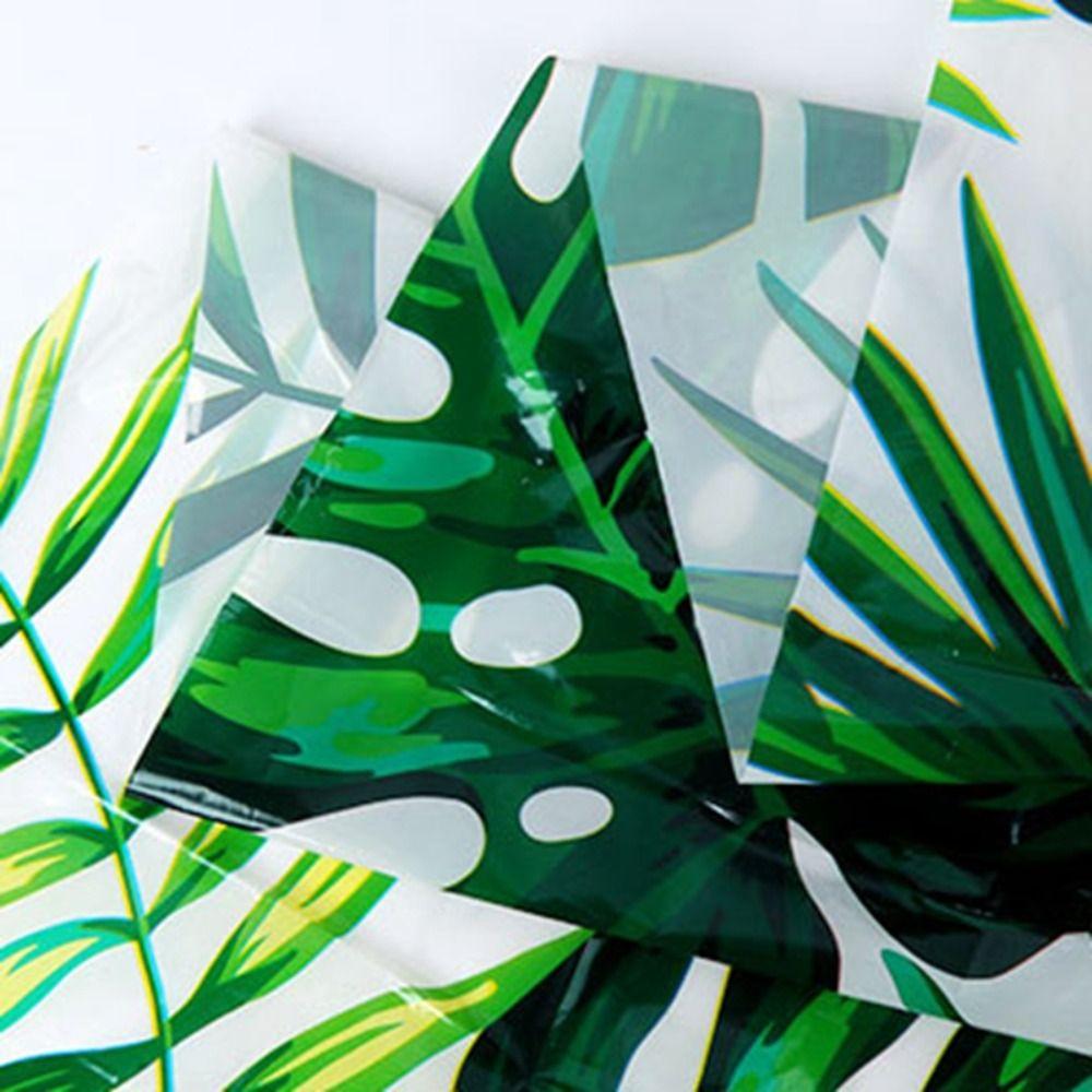 Plastic Tablecover Disposable Table Decorative Cloth Palm Leaves Tablecloth Birthday/weeding Party