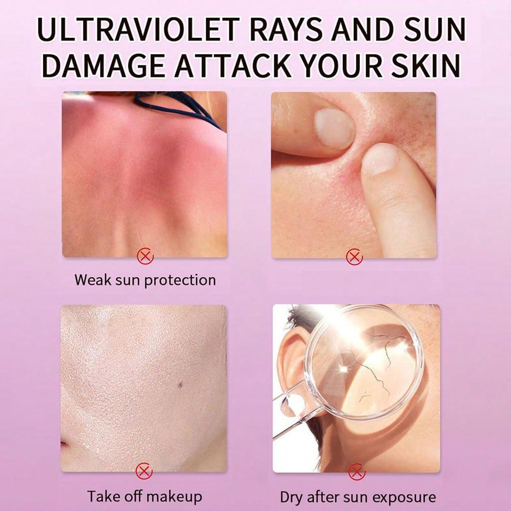 BB Cream mit Sonnenschutz Multi-Effekt Reparatur Rosenduft Hoher Schutz Feuchtigkeitsspendend Ölkontrollierend Abdeckstift